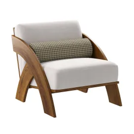 Jecksonoft upholstered wooden chair